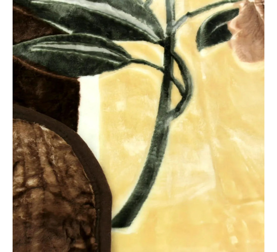 Плед акриловый Орленок Серп бежевый