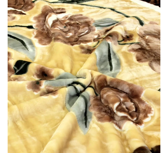 Плед акриловый Орленок Серп бежевый