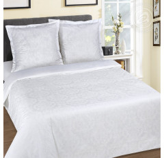 Постельное белье поплин АртПостель Византия цвет белый