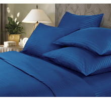 Постельное белье страйп-сатин Verossa Роял Indigo