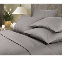 Постельное белье страйп-сатин Verossa Роял Gray