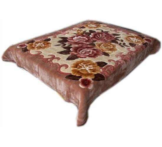 Плед акриловый Орленок Букет розовый