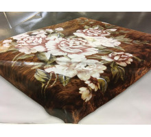 Плед акриловый Орленок Веник коричневый