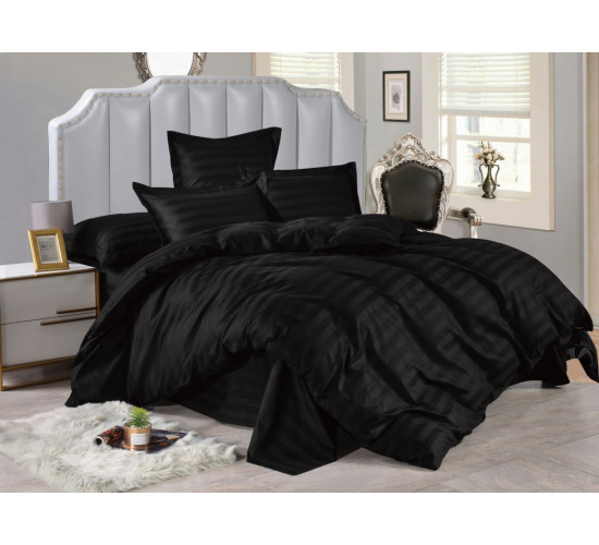 Постельное белье страйп-сатин однотонный Valtery OD-54