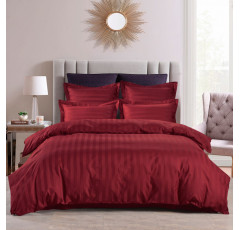 Постельное белье страйп-сатин однотонный Valtery OD-56