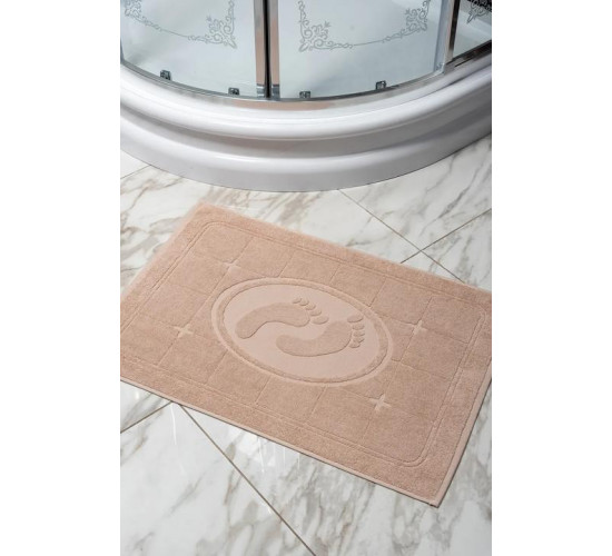 Коврик для ног махровый Cleanelly Morning цвет бежевый
