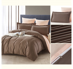 Постельное белье сатин однотонный комбинированный Karteks SK-014