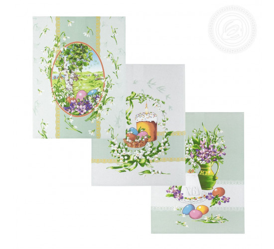 Набор полотенец из рогожки АртДизайн Весна