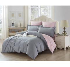 Постельное белье сатин однотонный комбинированный Karteks SK-013