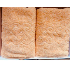 Комплект махровых полотенец Baldric цвет персиковый