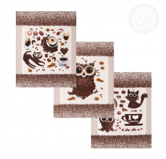 Набор полотенец из рогожки АртДизайн Кофе-брейк