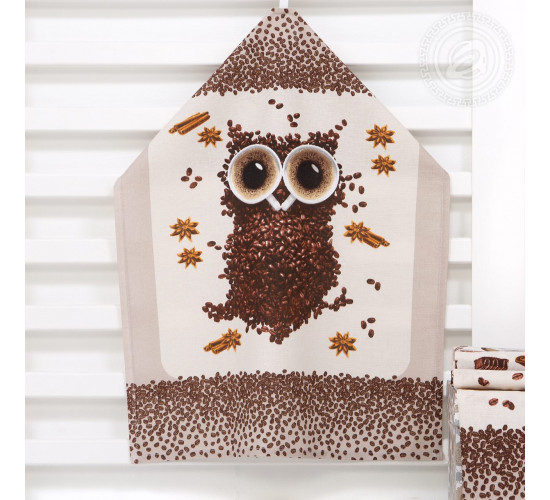 Набор полотенец из рогожки АртДизайн Кофе-брейк