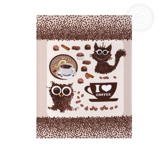 Набор полотенец из рогожки АртДизайн Кофе-брейк