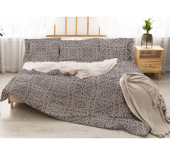 Постельное белье бязь персик Экодом вид 20248-1