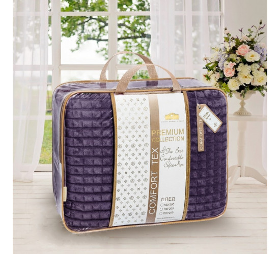 Плед велсофт Comfort Tex 5175 Квадраты Плед велсофт Comfort Tex 5175 Квадраты