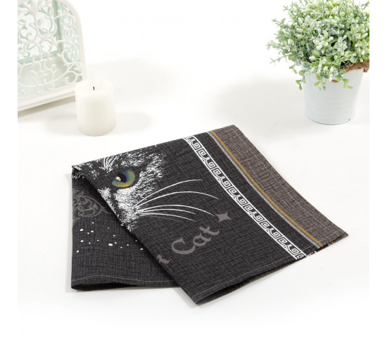 Набор полотенец из рогожки АртДизайн Лунный кот