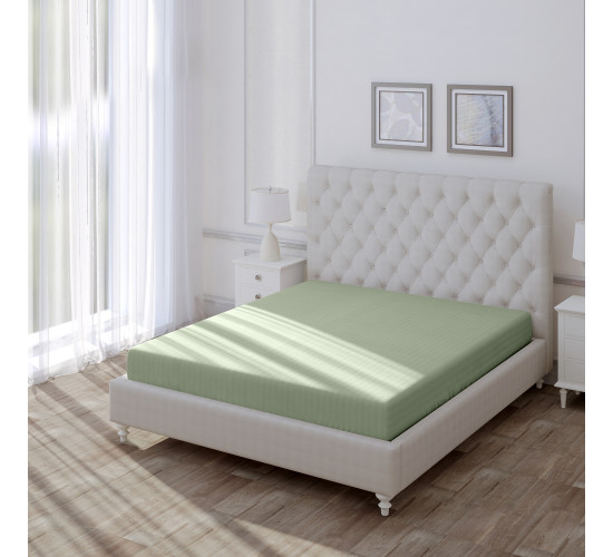 Постельное белье поплин Волшебная ночь Smoke Green с наволочками 50/70