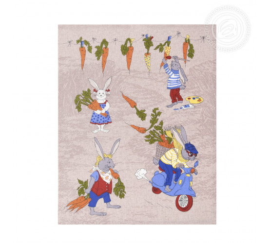 Набор полотенец из рогожки АртДизайн Морковкино