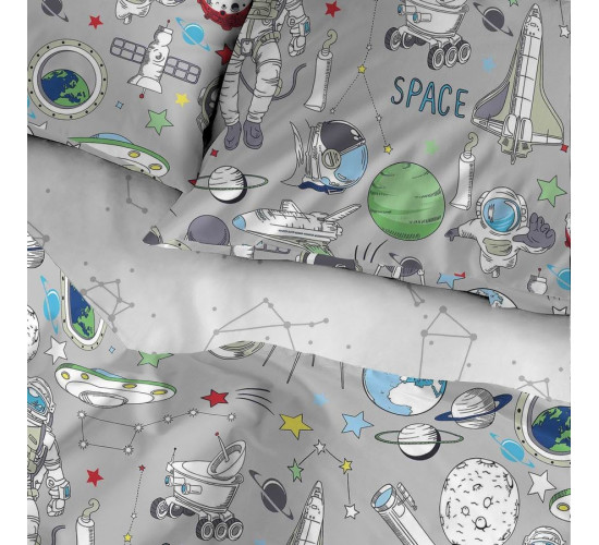 Постельное белье поплин Bravo Space