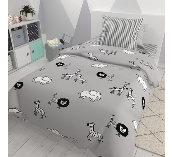 Детское (подростковое) постельное белье поплин Bravo kids dreams Мадагаскар