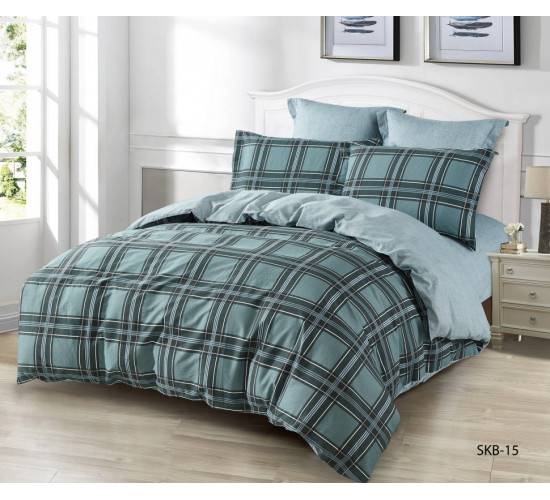 Постельное белье сатин цветной комбинированный Karteks SKB-015