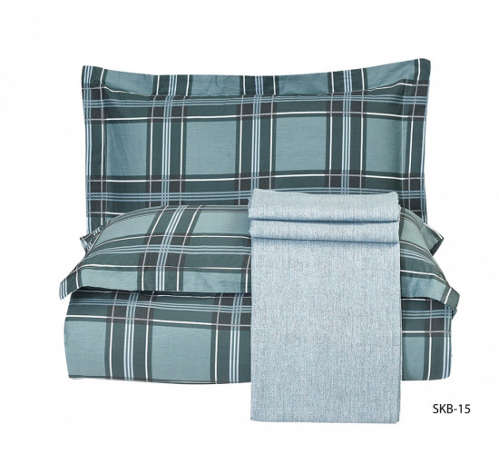 Постельное белье сатин цветной комбинированный Karteks SKB-015