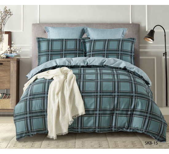 Постельное белье сатин цветной комбинированный Karteks SKB-015