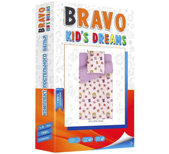 Детское (подростковое) постельное белье поплин Bravo kids dreams Аниме