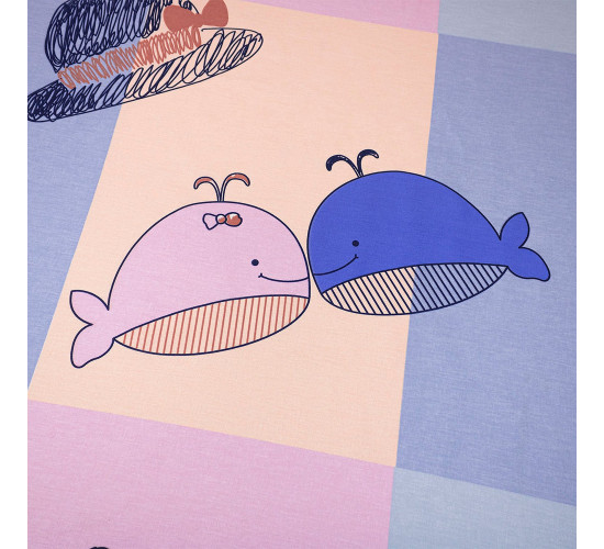 Детское (подростковое) постельное белье поплин Bravo kids dreams Киты