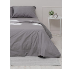 Постельное белье без простыни поплин Niteva цвет кварц