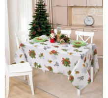 Скатерть столовая рогожка АртДизайн Серебряный звон