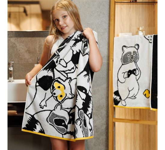 Полотенце махровое Cleanelly Raccoons