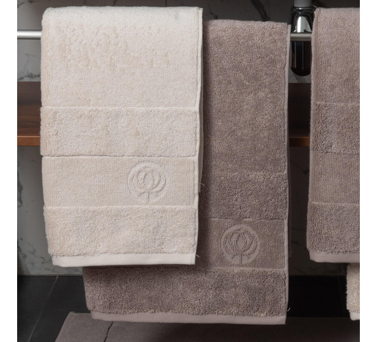 Полотенце махровое Cleanelly Tenerezza серое