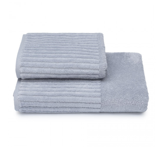 Полотенце махровое Cleanelly Cascata серое