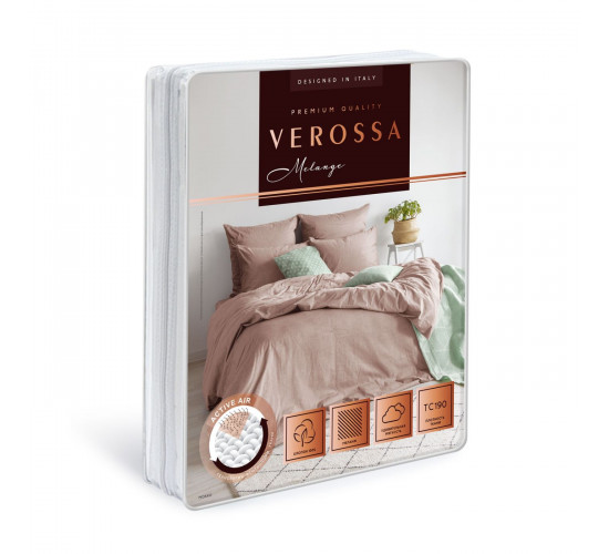 Постельное белье диагональ Verossa Melange mokko