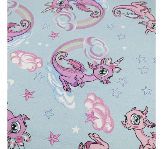 Детское (подростковое) постельное белье поплин Bravo kids dreams Единороги