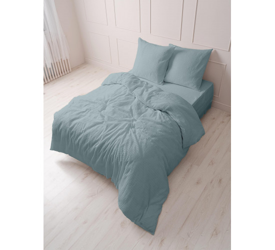 Постельное белье ситец гофре Мастерская снов вид 12340 свинцовый