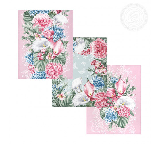 Набор полотенец из рогожки АртДизайн Мятный аромат