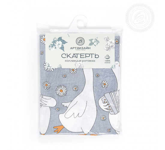 Скатерть столовая рогожка АртДизайн Ромашки Скатерть столовая рогожка АртДизайн Ромашки
