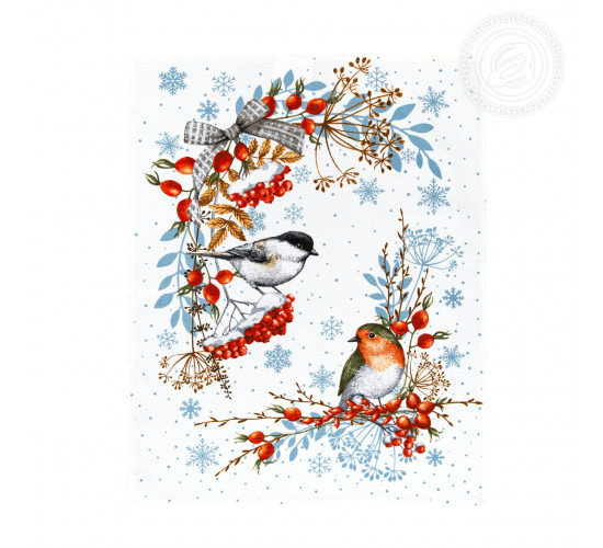 Набор полотенец из рогожки АртДизайн Музыка зимы