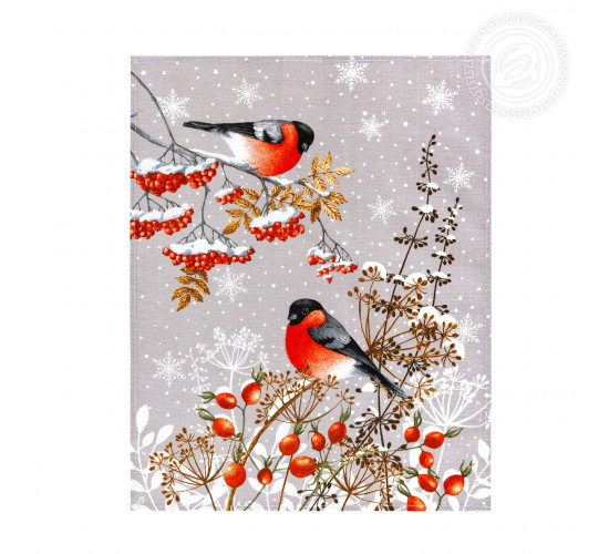 Набор полотенец из рогожки АртДизайн Музыка зимы