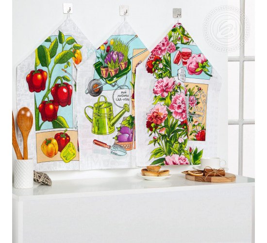 Набор полотенец из рогожки АртДизайн Удачный сезон