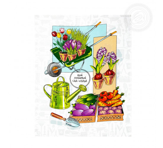 Набор полотенец из рогожки АртДизайн Удачный сезон