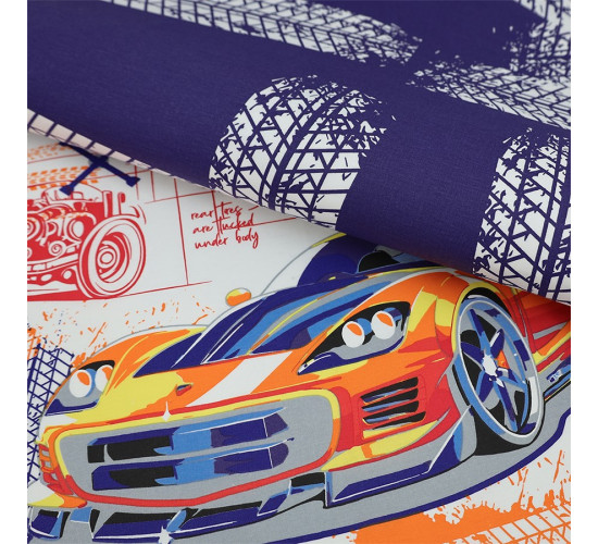 Детское (подростковое) постельное белье поплин Bravo kids dreams Гонки