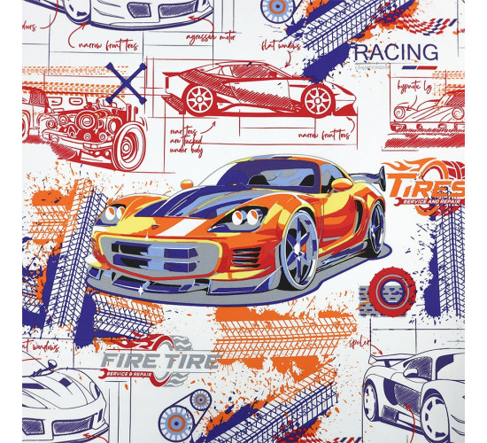 Детское (подростковое) постельное белье поплин Bravo kids dreams Гонки