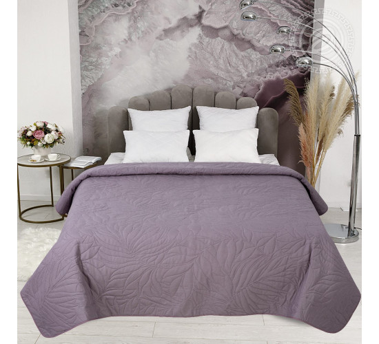 Покрывало ультрастеп стеганое АртПостель Лиловый с кантом