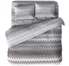 Постельное белье Сатин Дом снов вид 9637-4 Шеврон браун