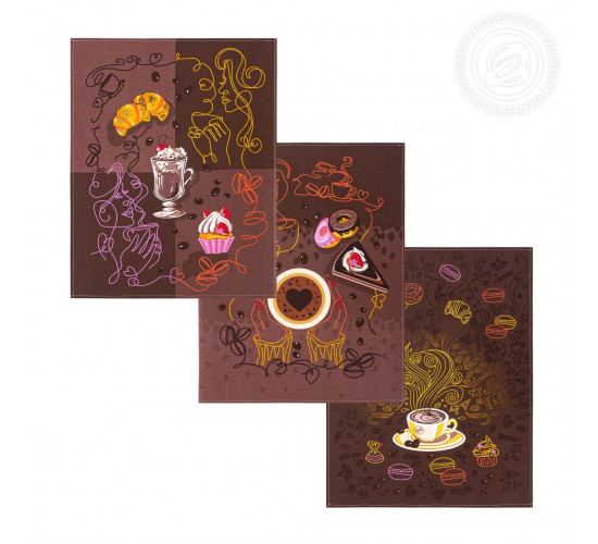 Набор полотенец из рогожки АртДизайн Бариста