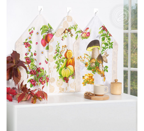 Набор полотенец из рогожки АртДизайн Дары осени