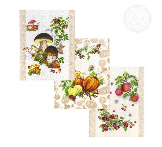 Набор полотенец из рогожки АртДизайн Дары осени